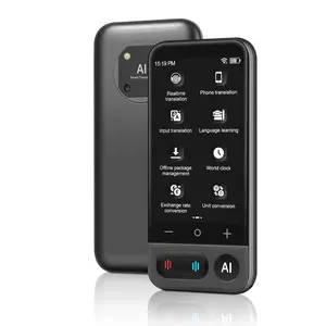 FancyDoveAI Language Translator Device, 139 Languages Two-Way Real-Time Voice Translator, 5inch HD Touch Screen, Support Offline/WiFi/Photo Translation, Portable Translator for Business Travel Learning