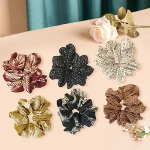 6PCS Satin Scrunchies Oversized Scrunchie Jumbo Scrunchies Giant Big Scrunchies for Women, Stretchy Hair Ties for Women, Perfect for Weddings, Parties, and Everyday Glam