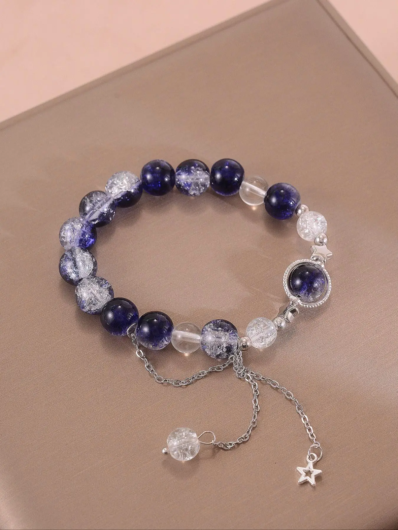 1 Five pointed Star Super Immortal Galaxy Universe Women's Fashion Beaded Bracelet