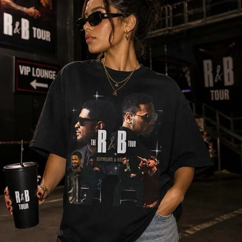 RB Tour Collage Tee Soulful Music Graphic Tshirt