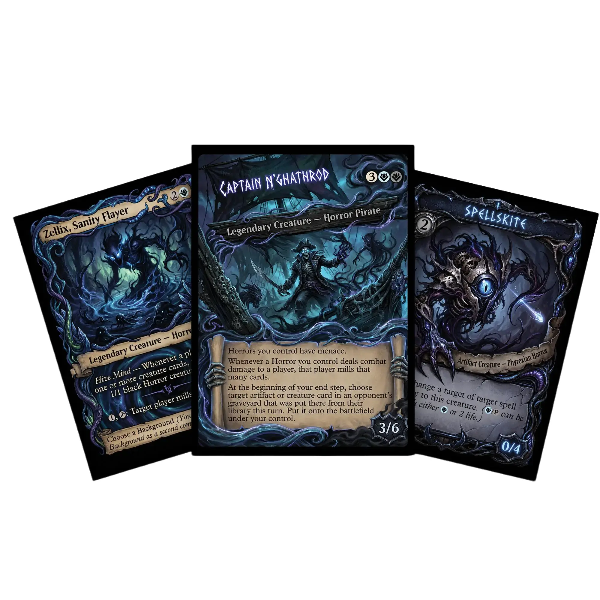 Cosmic Horror Pirate Custom Commander Deck - 100 Cards Mill Synergy