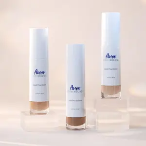 Aura Cosmikolgy Liquid Foundation – Clean Matte Finish | Hydrating, Buildable Coverage | Vegan & Cruelty-Free