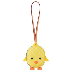 Louis Vuitton Pulcino Letter Logo Chicken Charm Accessory for Men, Yellow Canvas
