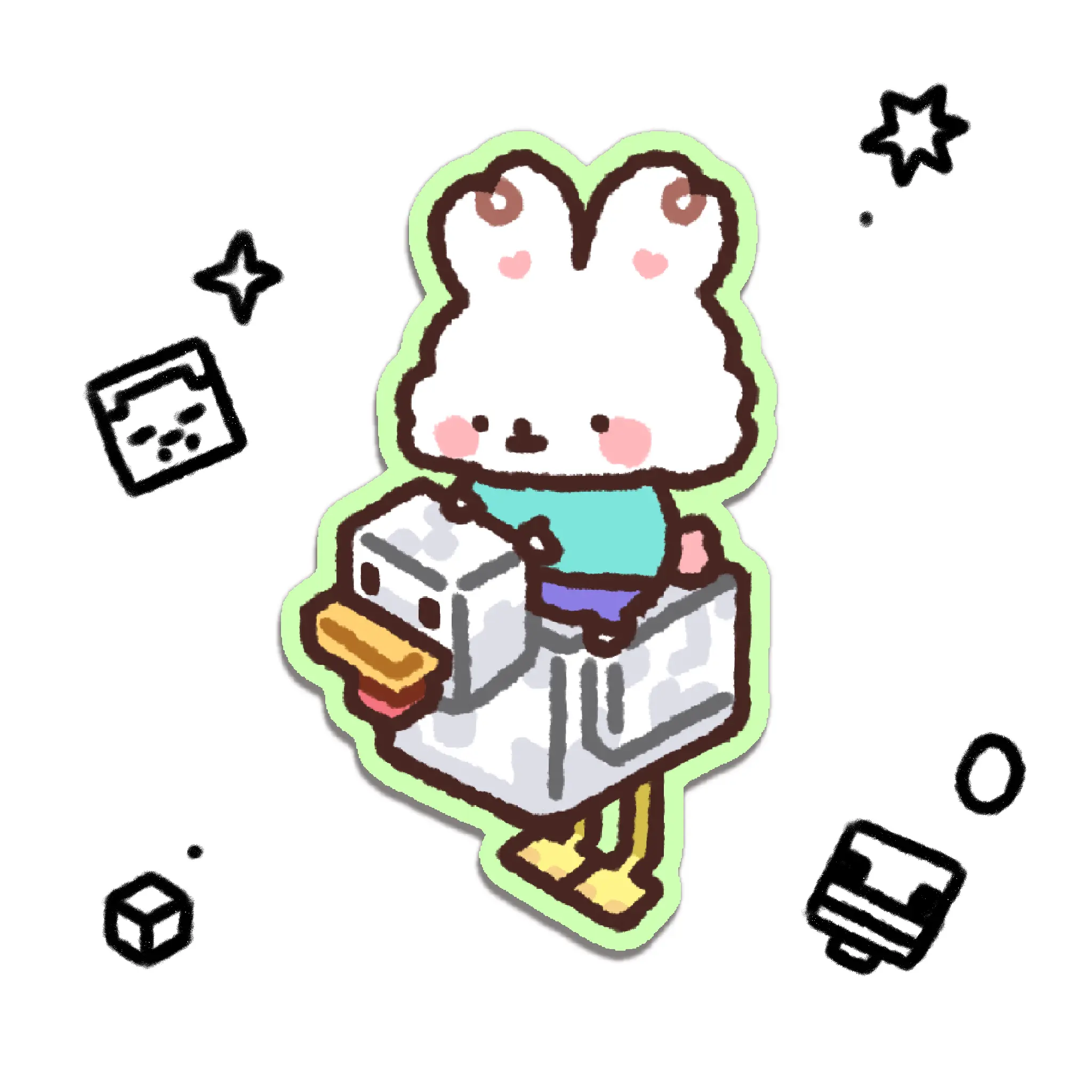 Chicken Jockey Bimbo Sticker Chicken Jockey Bimbo Sticker