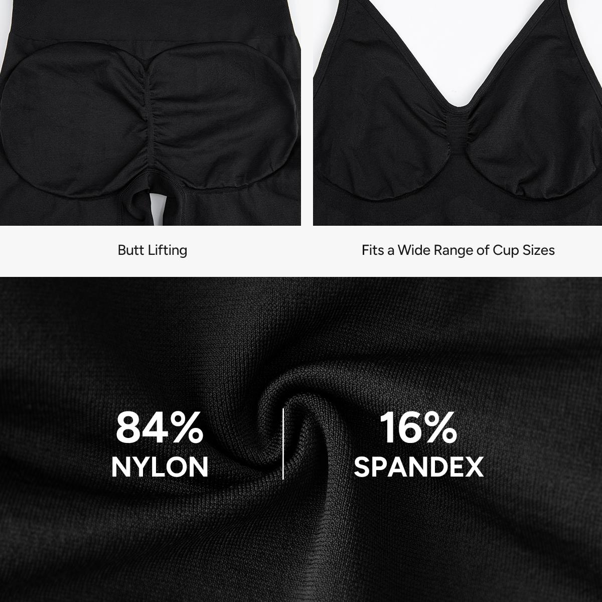 Nebility Women's Bodysuit Shapewear Full Body Stretchy Basic Jumpsuit Sleeveless Compression Fashionable Womenswear