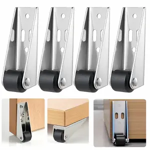 Door Bottom Wheel, Simple-fixed Roller, Table Foot, Mini Mobile Roller, Flexible & Silent Anti-wear Wheel, Furniture Drawer Roller, Hardware, Metal, Tools and Gadgets, Furniture Moving Wheel, Office Chair Wheels, Lockable Wheels, Double Swivel Wheels