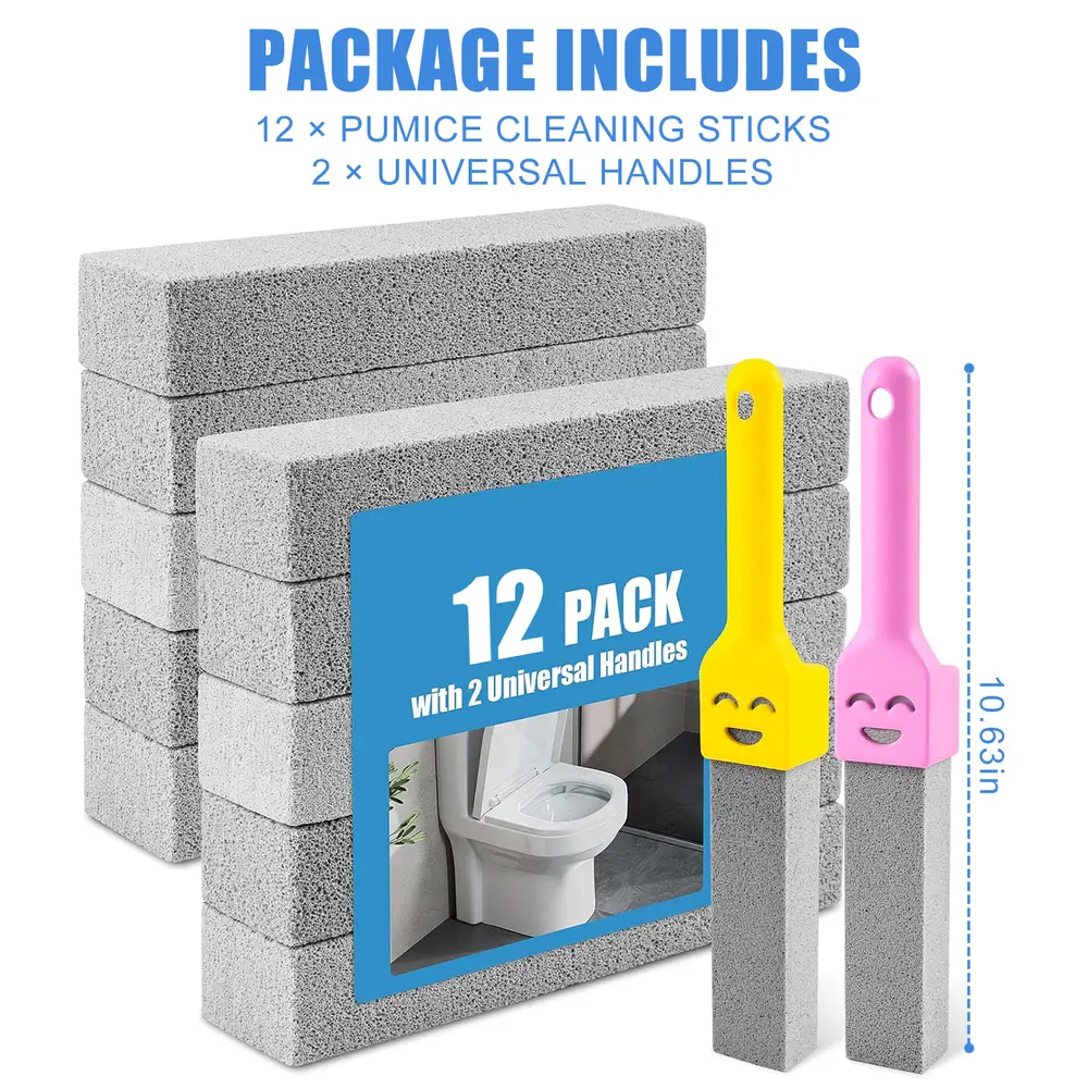 Toilet Pumice Cleaning Stone, 12Pcs