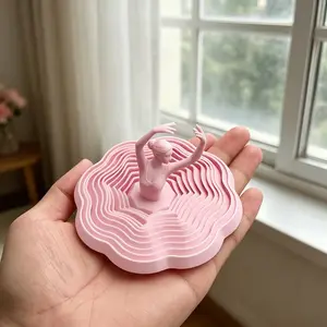 Ballet Dancer Stress Relief Ornament Set, Collectible Figurines, 3D Illusion Puzzle Toy, Creative Holiday Decor, Dance Enthusiast Gift