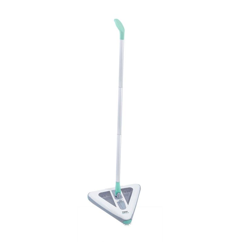 Zippi Sweeper Cordless Powered Broom with Tri-Brush Technology & Corner Bumpers for Easy Cleaning Under Furniture