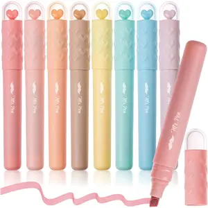 Mr. Pen- Aesthetic Highlighters, 8 Pack, Chisel Tip, Vintage Pastels Colors, Cute Highlighters Assorted Colors, Cute Highlighters for School Highlighters, Highlighter Set, Pastel Highlighters