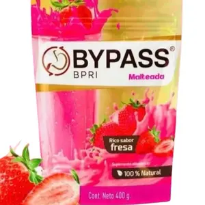 Bypass BPRI Malteada Shake 400g Strawberry Natural Flavor 100% Natural Protein Supplement for Healthy Eating Habits Premium grateful Smoothie