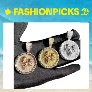 2199 Personalized Large Devil Pendant | See No Evil Hear No Evil Speak No Evil | Bold Statement Jewelry for Everyday & Special Occasions customizable with engraved letters, logos or patterns Outfit Accessory Complimentary shipping Summervibes