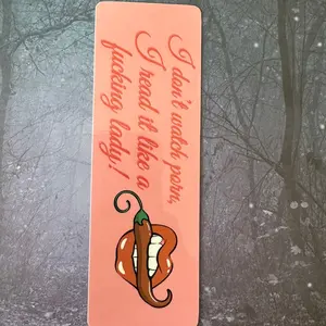 Spicy lady laminated bookmark