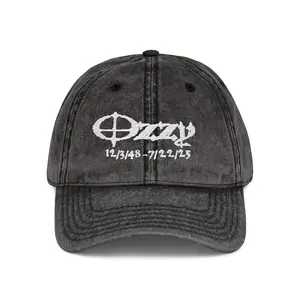 One area - Embroidered Ozzy Vintage Cap, Embroidered Heavy Metal Hat, Heavy Metal Fan, Ozzy Fan Gift, Perfect For Gifts, Daily Wear
