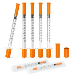 1 ml/cc Syringe 30G 5/16" Lab Supplies, Individual Package 100 Pack