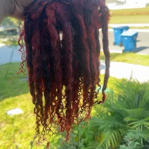 Curly Loc Extensions - Red Curly Hair Feature as Described