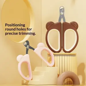 Cat Dog Nail Clipper, Pet Nail Trimmer, Round Hole Claw Cutter, Easy-To-Use Pet Grooming Tool, Ideal for Beginners