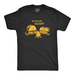 Mens Taco Tuesday Ghost Story T Shirt Funny Mexican Food Campfire Graphic Tee Mens Funny T Shirts Cool Vintage Fashion T-Shirt Gift Classic Menswear Cinco De Mayo Apparel for Men Funny Food Short Sleeve Novelty Black