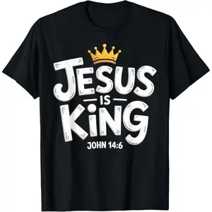 Jesus is King Christian Men T-Shirt