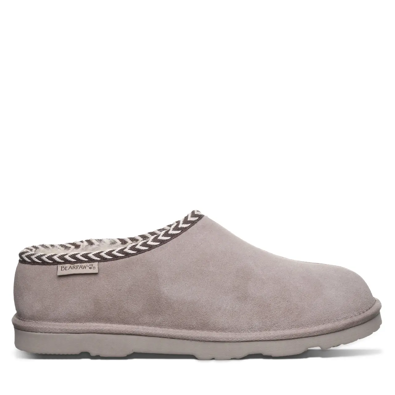 BEARPAW Beau Men's Suede Slippers - Mushroom
