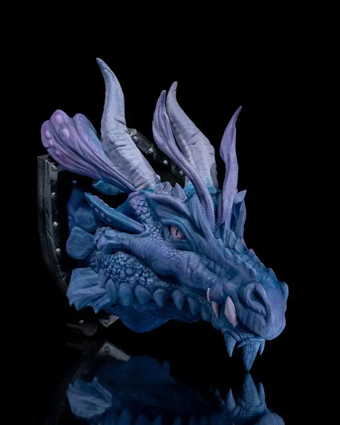 Faerie Dragon Trophy – 22CM PLA Enchanted Dragon Wall Sculpture