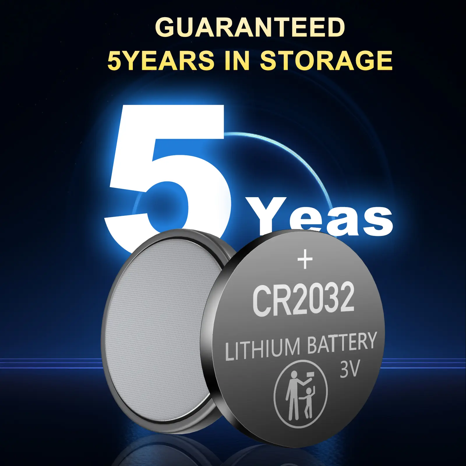 24-Pack CR2032 Lithium Coin Cell Battery, 3 Volt, Long Lasting Power, Mercury-Free  for Key Fobs