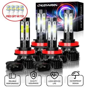 For Nissan Sentra 2013-2025 CANBUS LED Headlight High/Low Beam Bulbs Combo 4x