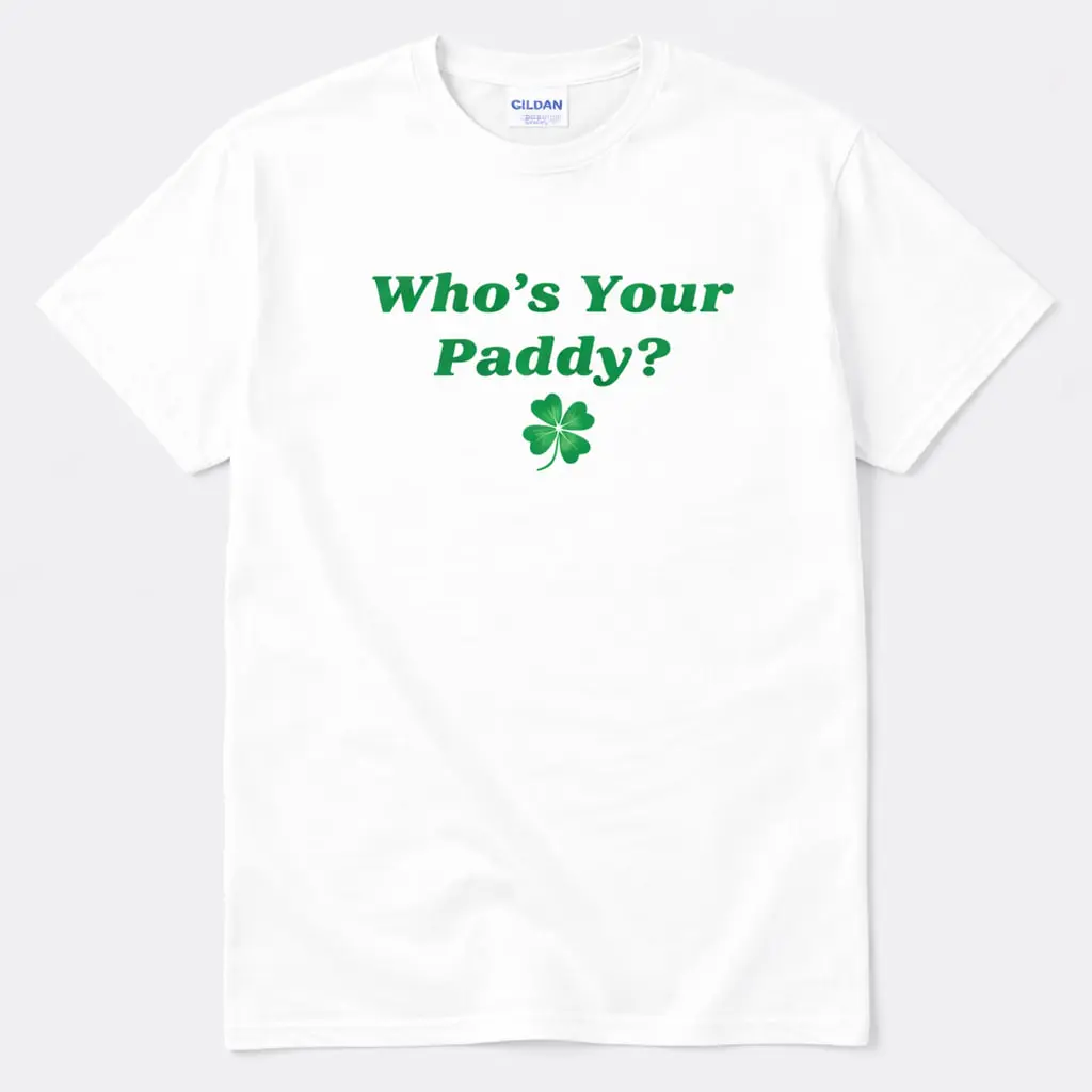 Who's Your Paddy Funny Irish Baby Tee, St Patrick's Day Shirt, Cute Y2K Irish Tee, St Paddy Outfit, Lucky Women Gift