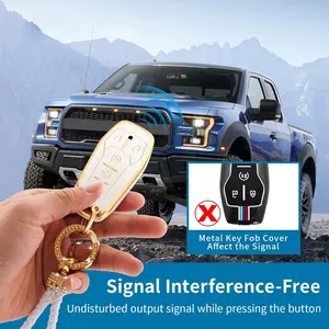 Car Key Case, Car Key Accessory, Soft TPU Car Key Protector, Key Fob Cover for Ford F150 Explorer Mustang Edge Lincoln MKZ MKX MKC