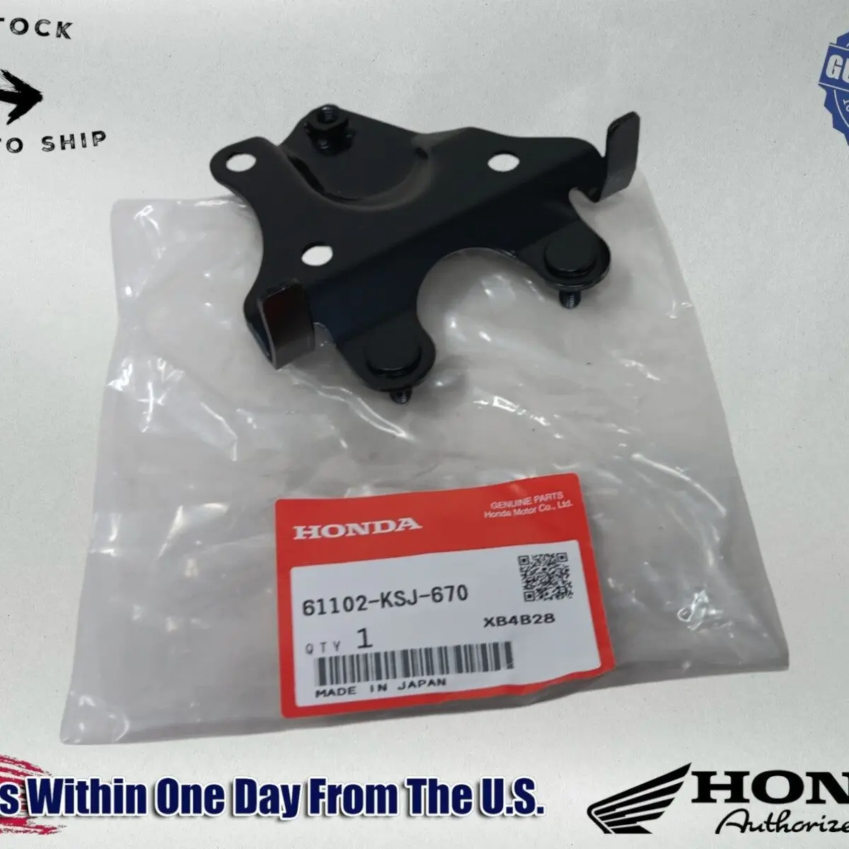 Honda Genuine OEM Authentic Front Fender Stay Bracket 61102-KSJ-670
