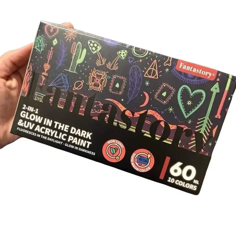 Glow in the dark Acrylic Paint (10pcs) Painters