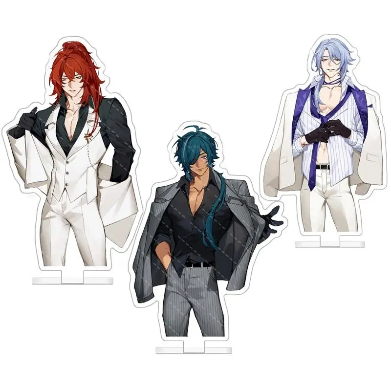 Genshin Impact Acrylic Character Art Standing Plate Model Plate Collectibles - Tartaglia, Kamisato Ayato, Diluc, Arlecchino, Wanderer Desktop Display Signs, Home & Party Gift Ideas, Customized Gifts Supplies