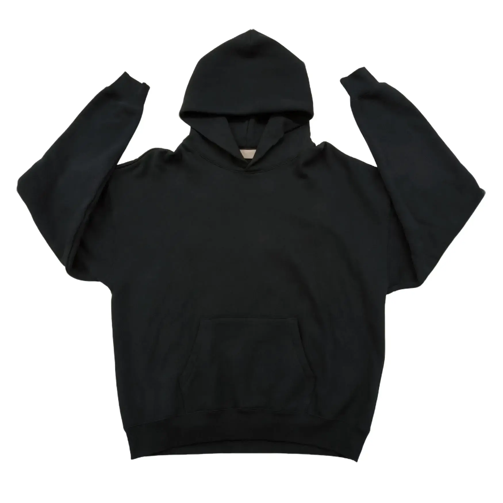 Oversized Hoodie Limo All Black SS22 Sweatshirt Unisex Streetwear Pullover, Clean Design Loose Fit Hoodie for Men & Women Kangaroo Pocket Outfit