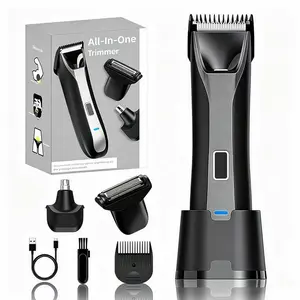 Largner Four-In-One Personal Care Trimmer, Ideal for Beards, Body, Nose, and Hair Grooming, Versatile and Efficient Haircut Tool