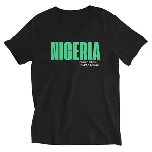 Nigeria Unisex Short Sleeve V-Neck T-Shirt