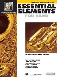 USED-Essential Elements for Band - Eb Baritone Saxophone Book 1 with Eei (Book/Online Audio) [With CDROM and DVD ROM] by Hal Leonard Corp. (Paperback)