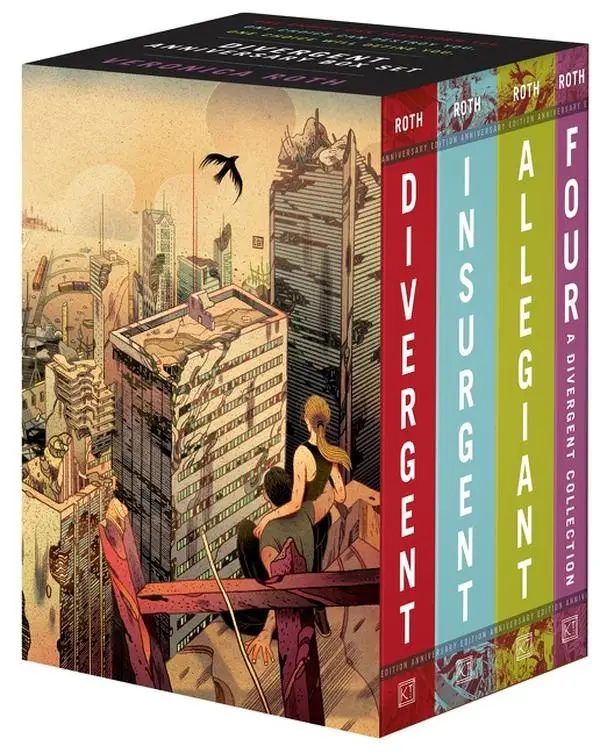 Divergent Anniversary 4-Book Box Set: Divergent, Insurgent, Allegiant, Four (Divergent Series) by Veronica Roth [Paperback Book]
