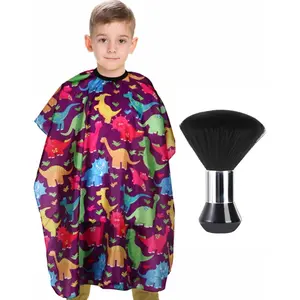 Barber Cape with  Duster Brush, Professional Salon Hair  Cape