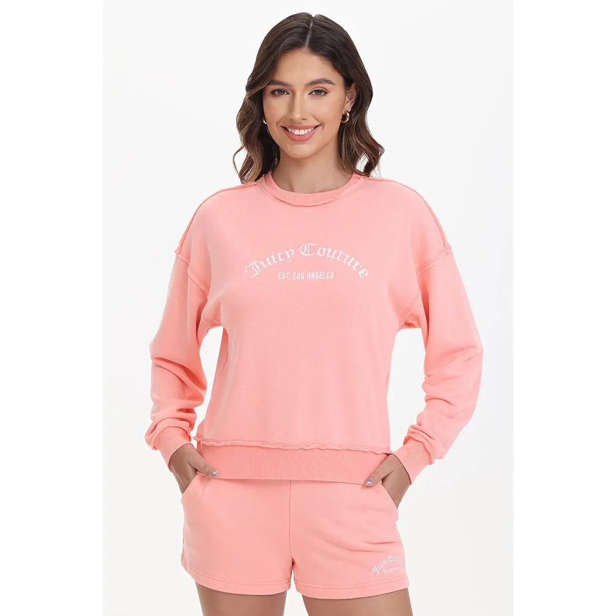 Juicy Couture French Terry Embroidered Crewneck