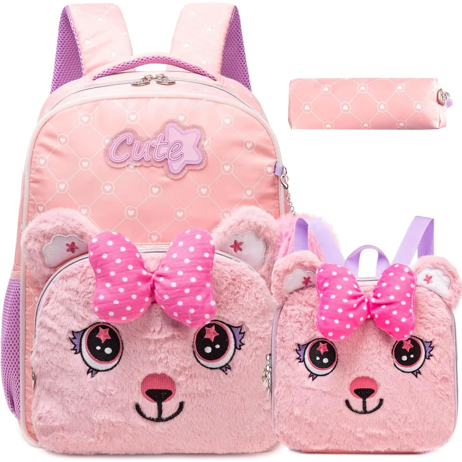 Led Backpack for Girls Backpacks for  with LED Strip Lights School Backpack for Girls with Lunch Box  to School Supplies Cute Kawaii  Backpacks for Girl