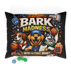 "Into The Final Bone" Bark Madness Pet Bed Pillow | Elite Basketball Series