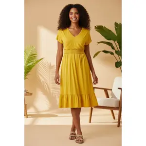 Sunshine Glow Midi Dress