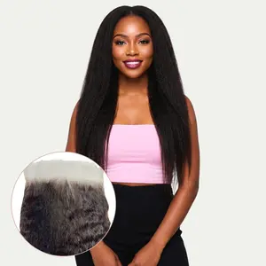 Kinky Straight 6x6 HD Lace Human Hair Closure - Natural Texture, Flawless Finish, 100% Virgin Hair, HD Lace, Free Part