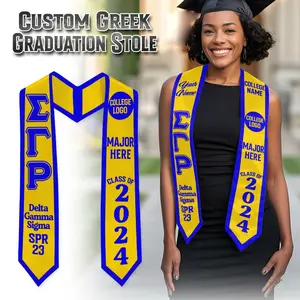 Sigma Gamma Rho Graduation Stole Custom Logo Name School Details, Class of 2026 Sorority Sash, Special Gift for Ceremony Outfit
