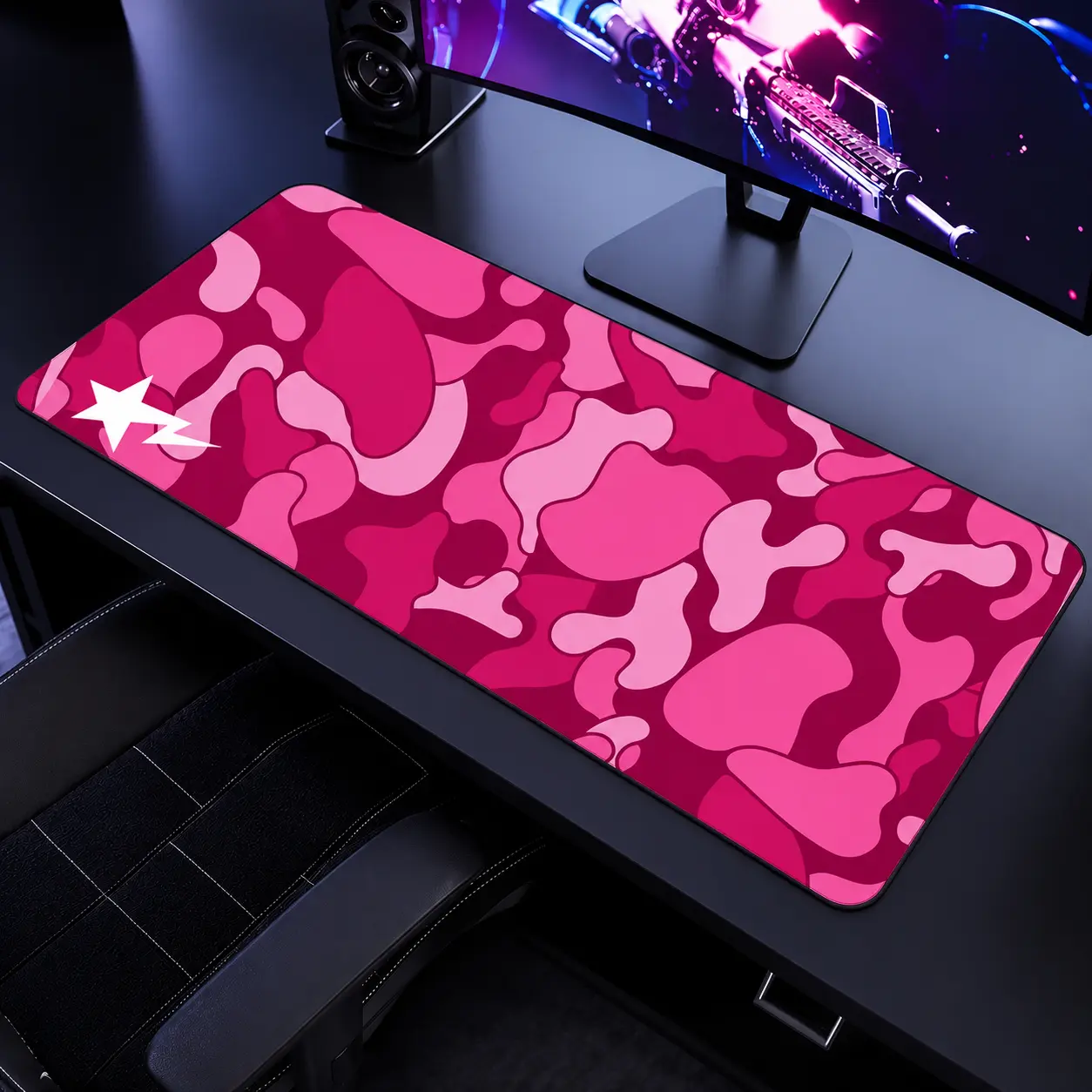 Pink Camo Extra Large Hypebeast Desk Mat Keyboard Mouse Pad | E-Sports Desk Mat | Desk Decor for Gamers | Boys' Rooms Gift large mousepad