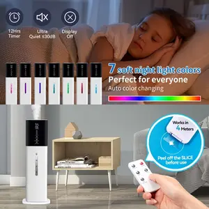 BeautyDAO Humidifier Large Room Bedroom 7 Color Lights, Honovos 8L 2.1Gal Silent Ultrasonic Cool Mist Top Fill Humidifier With 360° Nozzle 3-Speed Humidifier Essential Oil Tray, For Baby Home Plant Yoga SleepGood helper