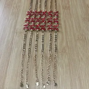 Three Red Butterflies Fashion Anklet