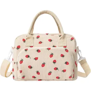 Large Insulated Lunch Bag for Women Men - Reusable Leakproof Portable Cooler Tote, Perfect for Work and Picnic, Adult Size, Durable Easy-Clean Interior, Lightweight and Foldable