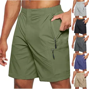Men's tooling shorts Amazon large size new zipper shorts multi-pocket mobile phone men's shorts