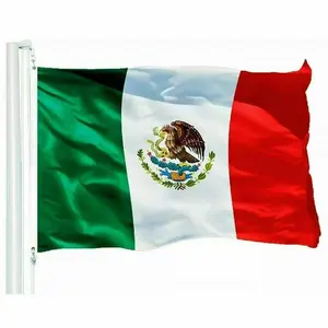 Mexican Flag 3x5ft, Latino, Bandera Mexicana, Polyester Flag, Flag, Mexico Flag, Mexican Flag 3x5', Outdoor Flag, Indoor Flag
